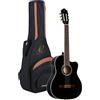 Ortega Guitars Ortega Classical Guitar Family Series Pro 4/4 Inclusive Custodia - BK - Nero (RCE141BK)