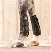 SUNRIDE Gambali da Dressage per Cavalli (Set da 2) in Similpelle di Prima qualità e Neoprene per la Protezione da lesioni (L/31 cm, Nero)