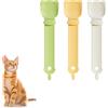 RILYSUN Dispensatori Multifunzionali per Gatti: Forma Testa di Gatto, Paste, Snack & Cibo Umido (3pcs)