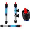 Tonia Riscaldatore sommergibile per acquario RS-789-50 W, 50 W, per acquari da 30-60 l, temperatura regolabile 18-34 °C, colore grigio