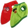 TOYANDONA Vestiti Per Conigli Resistenti All'usura 2 Pezzi Gilet Portatile Caldo e Delicato Per Animali Domestici Uso Quotidiano e Feste a Tema Xs Avocato e Rosso Fragola