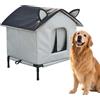 Ylnailky Cuccia Esterna per Gatti Resistente alle Intemperie Rialzato Coibentato | Casa per Gatti Impermeabile Adatto A Giardino, Cortile, Patio, Portico E Garage