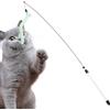 Generic Bacchette per gatti, gioco interattivo realistico da 80 cm, coda colorata e campana, per esercizi a casa, arricchimento quotidiano, al chiuso, relax, routine di