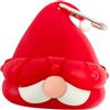 PANGBOER Dispenser Sacchetti per Escrementi Cani, Supporto in Silicone con Clip, Stile Cappello da Babbo Natale, Accessorio per guinzaglio, Aiuto per la Pulizia all ' Aperto, Attrezzatura per la