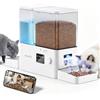 ROJECO 8,5L Mangiatoia Automatica Gatti e Fontanella 2-in-1 con Telecamera | 5L Distributore Cibo + 3,5L Abbeveratoio, Telecamera 1080P e Visione Notturna, WiFi, App, Registrazione Vocale