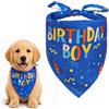 Ainiv Bandana di Compleanno per Cani, Gatti e Cani, Blu | Sciarpa Triangolare Regolabile, Leggera e Traspirante, Compleanno o Come Accessorio per Feste Animali Domestici