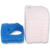 INGVIEE Compatibile Spugna Filtro e Filtro Ovatta per Eheim Professionel 4+ 250/250T/350/350T/600 e PRO 4e+ 350 (8X Bianco, 2X Blu)