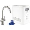 Grohe Rubinetto per Lavello Blue Professional, Super Steel
