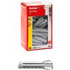 Fischer SX Plus 10x50 mm | 50 Tasselli per Muro Pieno, Mattone Forato, Muratura, Calcestruzzo | Fissaggio di Lampadari, Mobili, Pensili, Mensole