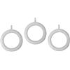 Merriway Bulk Hardware BH03243 Anelli per Bastoni per Tende, Bianco, Set di 24 Pezzi