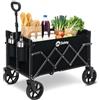 Sekey Carrello pieghevole 60L 80KG Portata Leggero e Compatto per Spesa Campeggi，Manico Regolabile，Campeggio 4029 Mini, Nero
