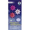 Ursus 1561 00 04 - Stelle trasparenti per finestre, 80 fogli | 5 motivi diversi, circa 9 x 20 cm, 115 g/m², con istruzioni per il bricolage, da realizzare con i bambini