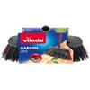 Vileda Scopa 2 in1 Garden, Scopa per Esterni, con Due Tipi di Fibre, per Giardino, per Fogliame, per Ciottoli, Fibre in PET Riciclato, 17 x 37 x 5.8 cm, 270 g