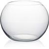 WGVI WGV Vaso in vetro, diametro 20,3 cm, altezza 15,2 cm, larghezza aperta 12,1 cm, vaso trasparente a bolle, contenitore per piante, ciotola per pesci per eventi di nozze, decorazione per casa e ufficio,
