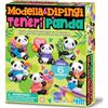 4M Modella & Dipingi Teneri Panda - Kit Creativo per Realizzare e Dipingere 6 Magneti in Gesso, Lavoretto Creativo per Bambini, Attività Fai da Te, Regalo dai 5 Anni