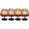 Lumisky Set di 4 mini lampade da tavolo LED senza fili bianco dimmerabili 2 x TWINS Boheme H16 cm