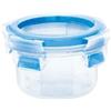 Emsa 508550 rotonda contenitore di alimento con coperchio, 0.15 litri, trasparente / blu, Clip & Chiudi
