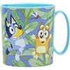 STOR Tazza Bambini Plastica Bluey 390ml - Adatta Microonde, Resistente e Riutilizzabile per Bambini