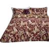 Paoletti Harewood Animal - Set copripiumino in 100% cotone, per letto matrimoniale, colore: rubino