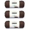 Caron Simply Soft - Filato di tweed color talpa, confezione da 3 pezzi, 141 g, acrilico, 4 medio (pettinato) - 227 m - per maglia/uncinetto