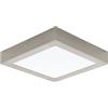 EGLO LED Plafoniera Fueva 1, lampada da soffitto a 1 fiamma, materiale: | pressofusione in metallo, plastica, colore: nichel opaco, bianco, dimensioni: 22,5x22,5 cm, luce calda