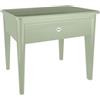Elho Green Basics Grow Table Xxl 75cm Fioriera per Piante - Stone Green | L 36.5 x P 75.5 x A 65.1 cm | Adatto per uso esterno