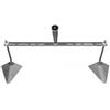 PETSOLA Scavafossi Manuale Acciaio Al Manganese Zappa Triangolare Lavorazione Efficiente Del Substrato Assolcatore Manuale per Giardino, 60CM 2 Heads