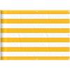 SYDE Paravento da balcone, 75 x 1000 cm, giallo e bianco | Oxford poliestere PU, occhielli in alluminio, corda inclusa, resistente all'acqua e al vento, per terrazza, giardino, piscina