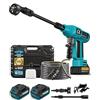 Purova Idropulitrice a Batteria 120 Bar Max, Brushless 1500W, 2x Batterie 4,0Ah | 4 Livelli di Pressione e Display LCD, 600L/h, Ugello 6 in 1 e Tubo da 5 M, per Auto, Terrazza - Blu