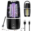Tiptop Home Lampada Antizanzara, 2 in 1 Lampada Antizanzara Elettrica con Luce UV, Effettiva Antizanzare Elettrico per Giardino Domestico Cucina Interna ed Esterna, Campeggio, Mosche, Falene, Insetti Zanzare