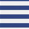 SYDE Tenda da sole Oxford per balcone, bianco e blu, 120 x 300 cm | Impermeabile all'acqua e al vento, rivestimento in PU, occhielli in alluminio, corda inclusa