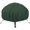 EffiFish Copertura per braciere da esterno, in tessuto Oxford 210D, impermeabile, rotondo, con prese d'aria, 85 x 40 cm, verde (verde 122 x 46 cm)