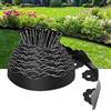 Alederways Bordo da giardino, nero flessibile, bordo per prato, altezza 7 cm, con 30 pioli, kit di bordura paesaggistica per aiuole, erba, sentieri, cortili (onde 10 m)