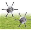 XFSRG 2 Pezzi Testina Decespugliatore Universale Disco Rotondo 6 Pollici Spazzola per Erbacce Testina Tagliaerba Decespugliatore Accessorio con 3 Teste o 6 Teste per Giardino Prato (Modello 2)