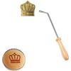 Sylkeov Marcatore personalizzato per hamburger, brander in ottone per bistecche e hamburger, strumento professionale per barbecue, tampone per torte, chef e camion alimentari