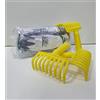 PINTO FERRAMENTA E-COMMERCE RASTRELLO rastrelli Cogliolive Olive mirtilli a Pettine 9 Denti in plastica con Manico 3pz e 12 Paia Guanti da Lavoro cogliolive Kit Raccolta Olive