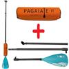 MOAI Set - pagaia MOAI in 3 sezioni in fibra di vetro + floater - barva: arancio