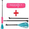 MOAI Set - pagaia MOAI in 3 sezioni in fibra di vetro + floater - barva: rosa