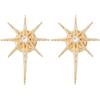 SUPERFINDINGS 2 spille da bavero a forma di stella a ottanta punte, platino/dorata, con stelle a otto raggi, eleganti decorazioni per uomo e donna
