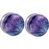 Calefee Orecchio Dilatatore 6mm-30mm, Dilatatore Tappi Lobo Pietra Flesh Tunnel, 2 Pezzi, Pietra Viola