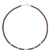 UNIQUE GEMS Collane di pietre preziose vero Choker 38 cm corto Chakra perline rotonde Ø 4 mm catena di perle