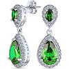Bling Jewelry Orecchini Pendenti A Goccia Con Zirconi Cubici Semplici Classici Per Sposa AAA CZ Per Donne Placcati In Oro 14K Argento Sterling .925 6 12MM
