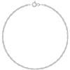 PLANETYS - Bracciale Argento Sterling 925 Rodiato Modello Singapore Larghezza: 2 mm