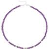 UNIQUE GEMS Collane di pietre preziose vero Choker 38 cm corto Chakra perline rotonde Ø 4 mm catena di perle