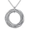 YinShan Regali di compleanno per le donne, in argento sterling 50° 60° 70° 80° compleanno collana regalo per lei 5 6 7 8 decennio gioielli 50 60 70 80 anni, Argento sterling, Zirconia cubica