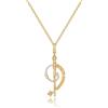 FANCIME Harry Potter x Collaboration - Harry Potter/Hermione/Ron/Malfoy/Dumbledore Wand Necklace, Gold, Sterling Silver Pendant Necklace Jewellery Gift for Women Girls
