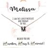 Royal County MELISSA - Collana M - Splendida collana personalizzata con lettera in argento con diamanti scintillanti sul fondo della lettera, 42cm chain, Lega metallica composita