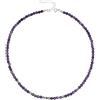 UNIQUE GEMS Collane di pietre preziose vere Choker 38 cm corto Chakra perline fittizio Ø 4 mm catena di perle di qualità da gioielliere