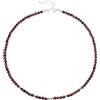 UNIQUE GEMS Collane di pietre preziose vere Choker 38 cm corto Chakra perline fittizio Ø 4 mm catena di perle di qualità da gioielliere