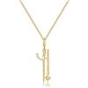 FANCIME Harry Potter x Collaboration - Harry Potter/Hermione/Ron/Malfoy/Dumbledore Wand Necklace, Gold, Sterling Silver Pendant Necklace Jewellery Gift for Women Girls